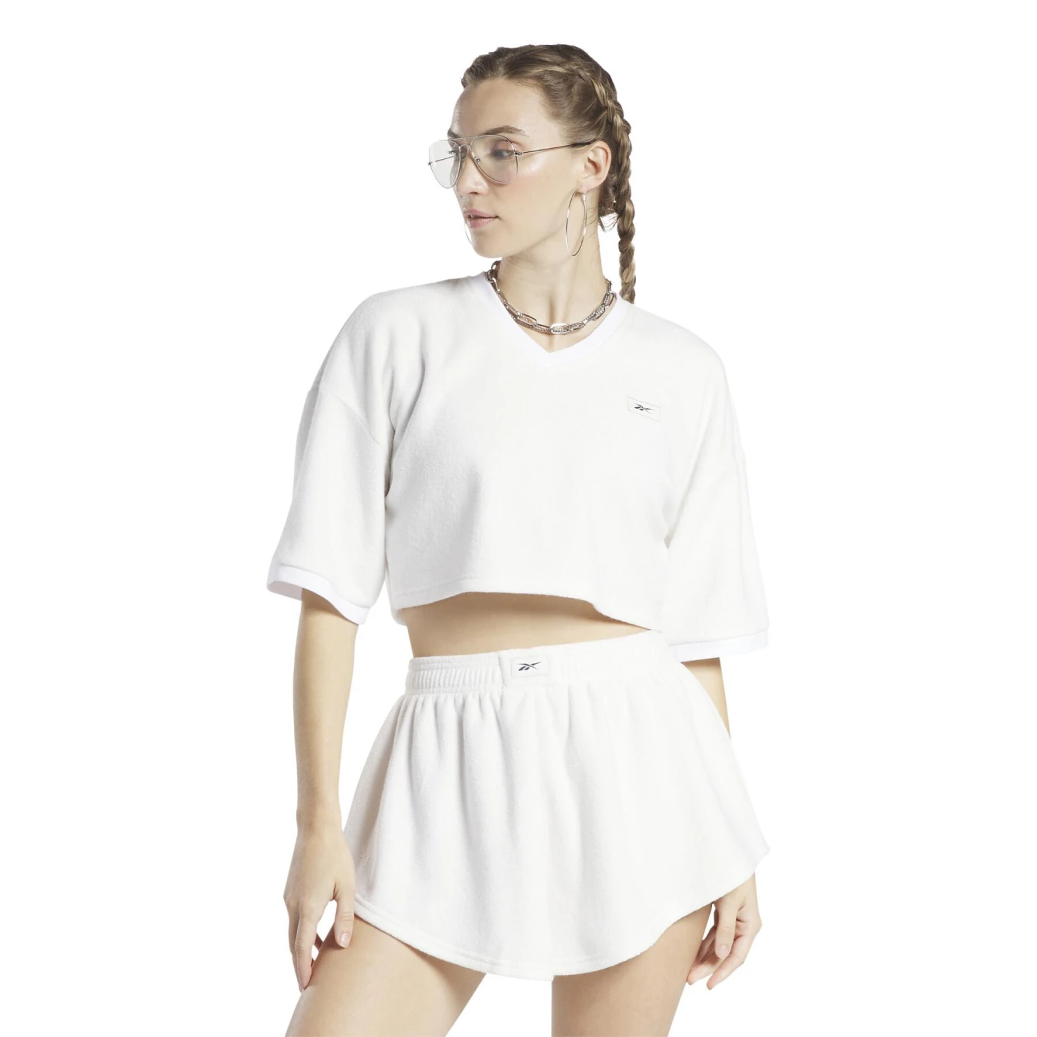 Vrouwen Crop Top T-shirt Reebok Classics Natural Dye 2 Vrouwen Crop Top T-shirt Reebok Classics Natural Dye - Afbeelding 2