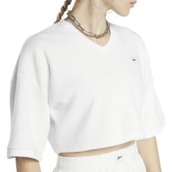 Vrouwen Crop Top T-shirt Reebok Classics Natural Dye 11 Vrouwen Crop Top T-shirt Reebok Classics Natural Dye -URBAN CLASSICS WINKEL reebok ht7848 5 apparel on model detail view 1 white