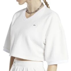 Vrouwen Crop Top T-shirt Reebok Classics Natural Dye 13 Vrouwen Crop Top T-shirt Reebok Classics Natural Dye -URBAN CLASSICS WINKEL reebok ht7848 7 apparel on model detail view 3 white