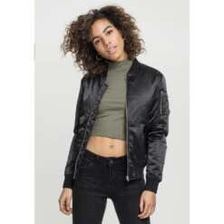 URBAN CLASSICS Dames Bomber Urban Classic Satin -URBAN CLASSICS WINKEL tb1279 00007 tb1279 m12 00007