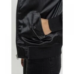 URBAN CLASSICS Dames Bomber Urban Classic Satin -URBAN CLASSICS WINKEL tb1279 00007 tb1279 m16 00007black