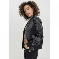 URBAN CLASSICS Dames Bomber Urban Classic Satin -URBAN CLASSICS WINKEL tb1279 00007 tb1279 m4 00007