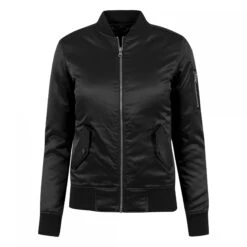 URBAN CLASSICS Dames Bomber Urban Classic Satin -URBAN CLASSICS WINKEL tb1279 00007 tb1279 p1 00007black