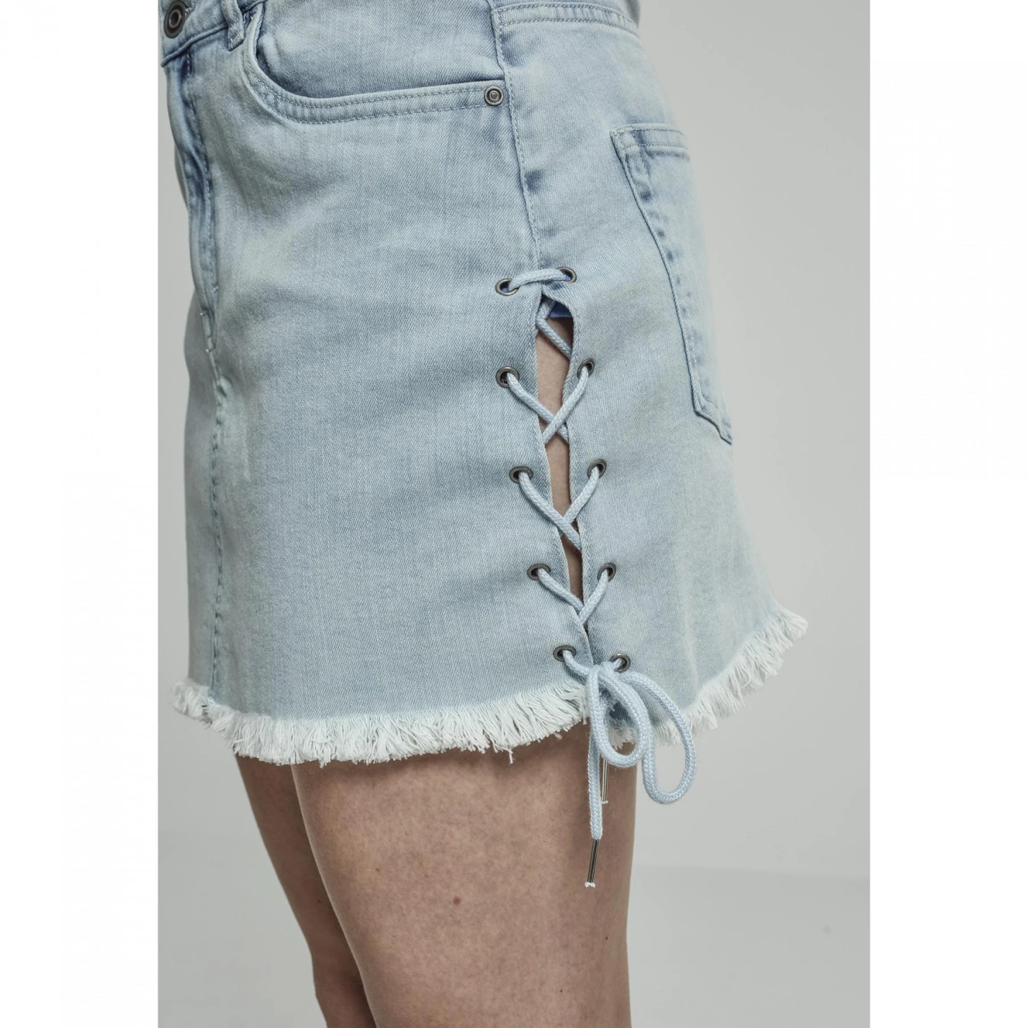 URBAN CLASSICS Damesfiguur Urban Klassieke Spijkerstofrok Aan De Kant Zetten 4 URBAN CLASSICS Damesfiguur Urban Klassieke Spijkerstofrok Aan De Kant Zetten - Afbeelding 4