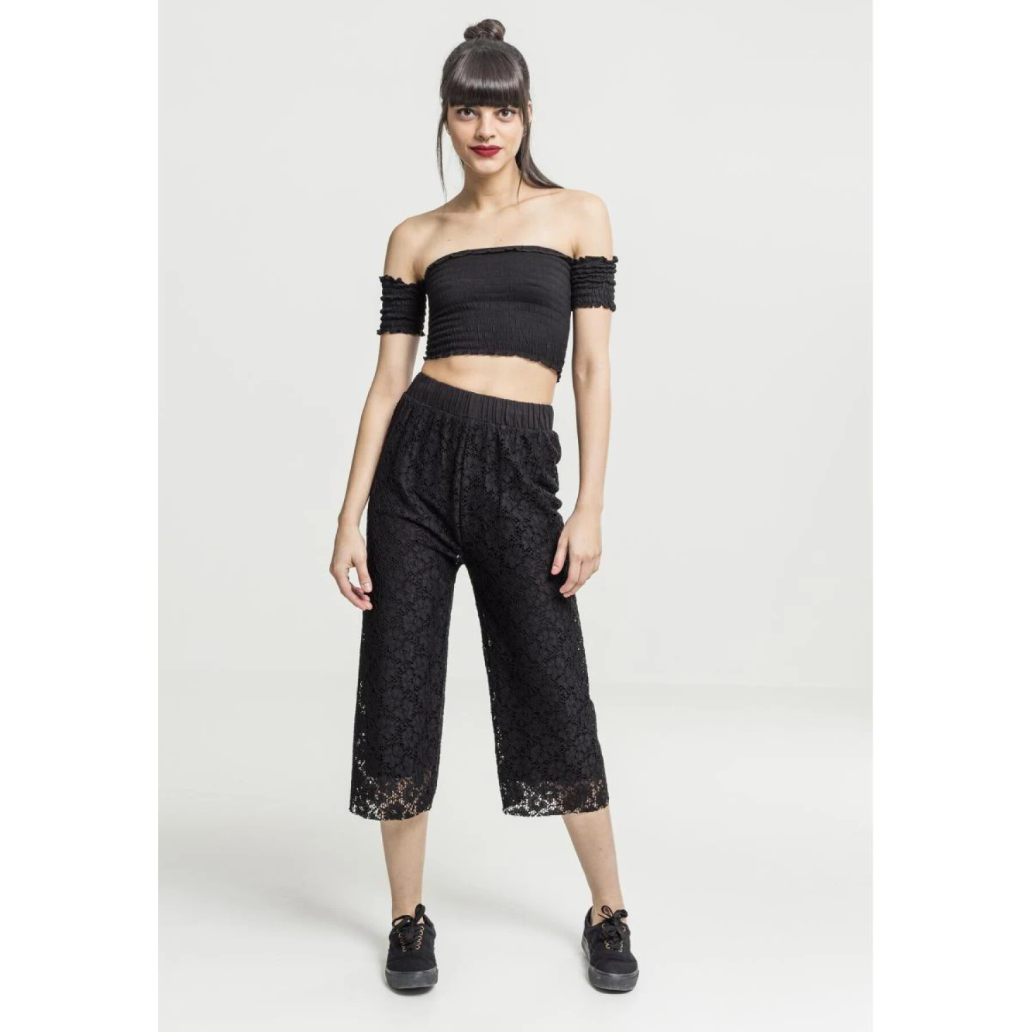 URBAN CLASSICS Broek Vrouw Urban Classic Culotte Laces 2 URBAN CLASSICS Broek Vrouw Urban Classic Culotte Laces - Afbeelding 2