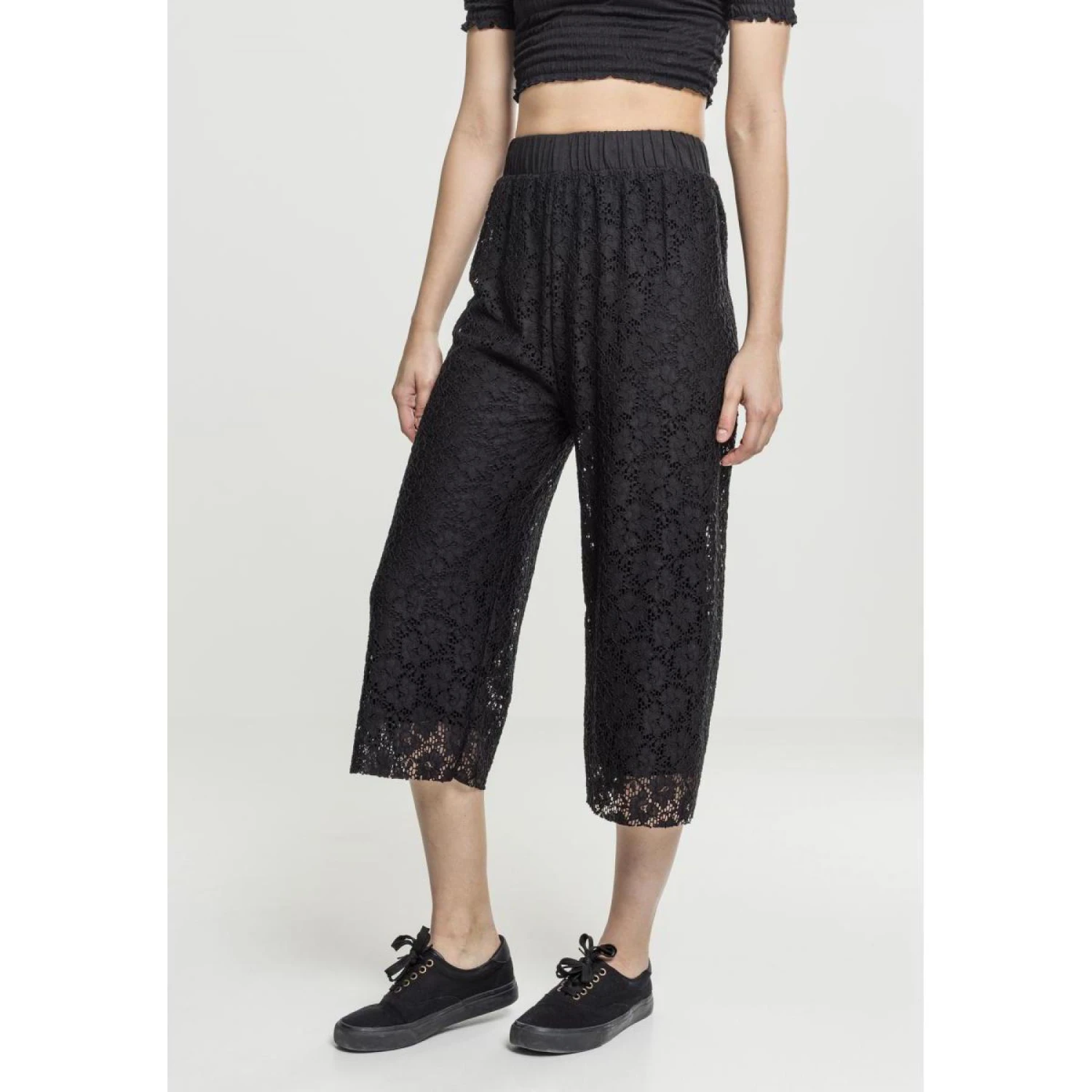 URBAN CLASSICS Broek Vrouw Urban Classic Culotte Laces 1 URBAN CLASSICS Broek Vrouw Urban Classic Culotte Laces