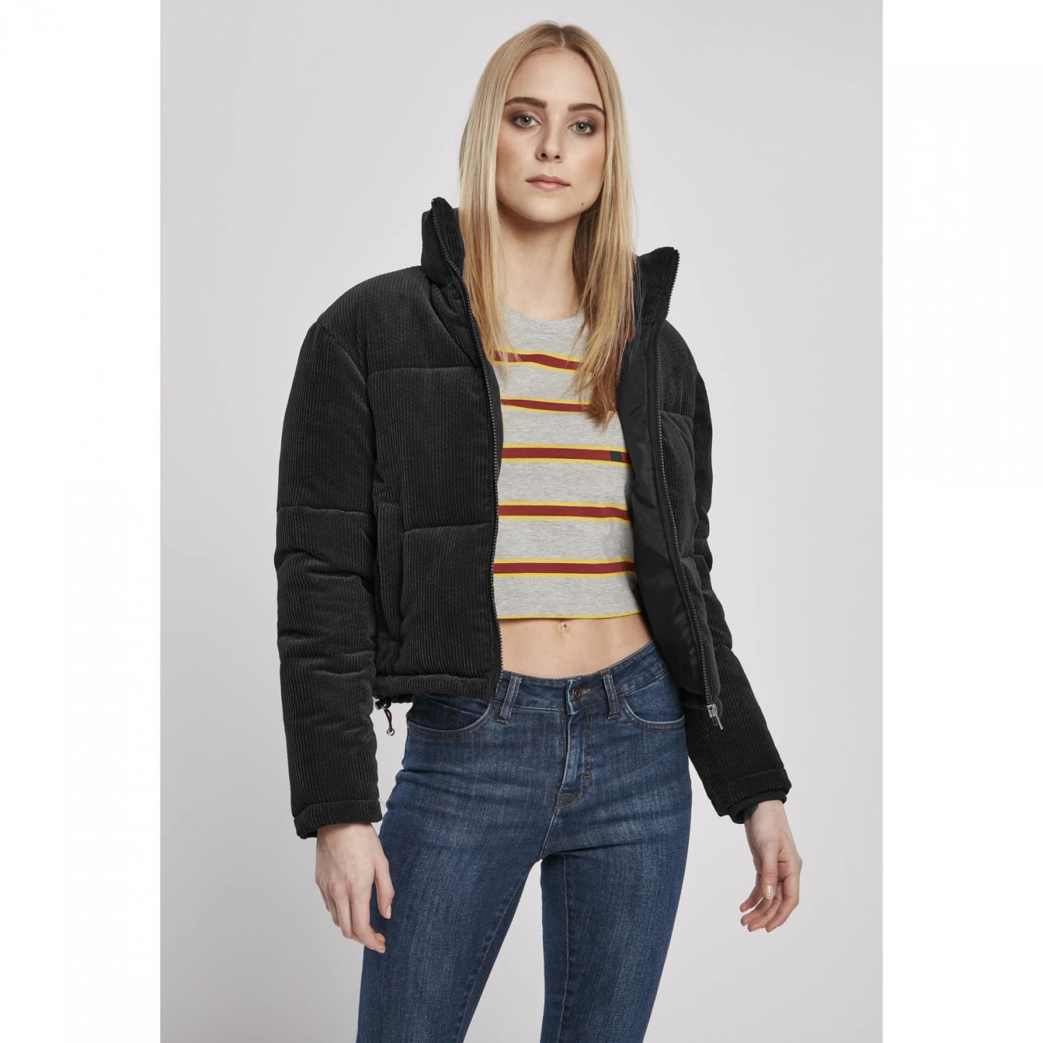 Damesjas Urban Classics Corduroy Puffer 2 Damesjas Urban Classics Corduroy Puffer - Afbeelding 2