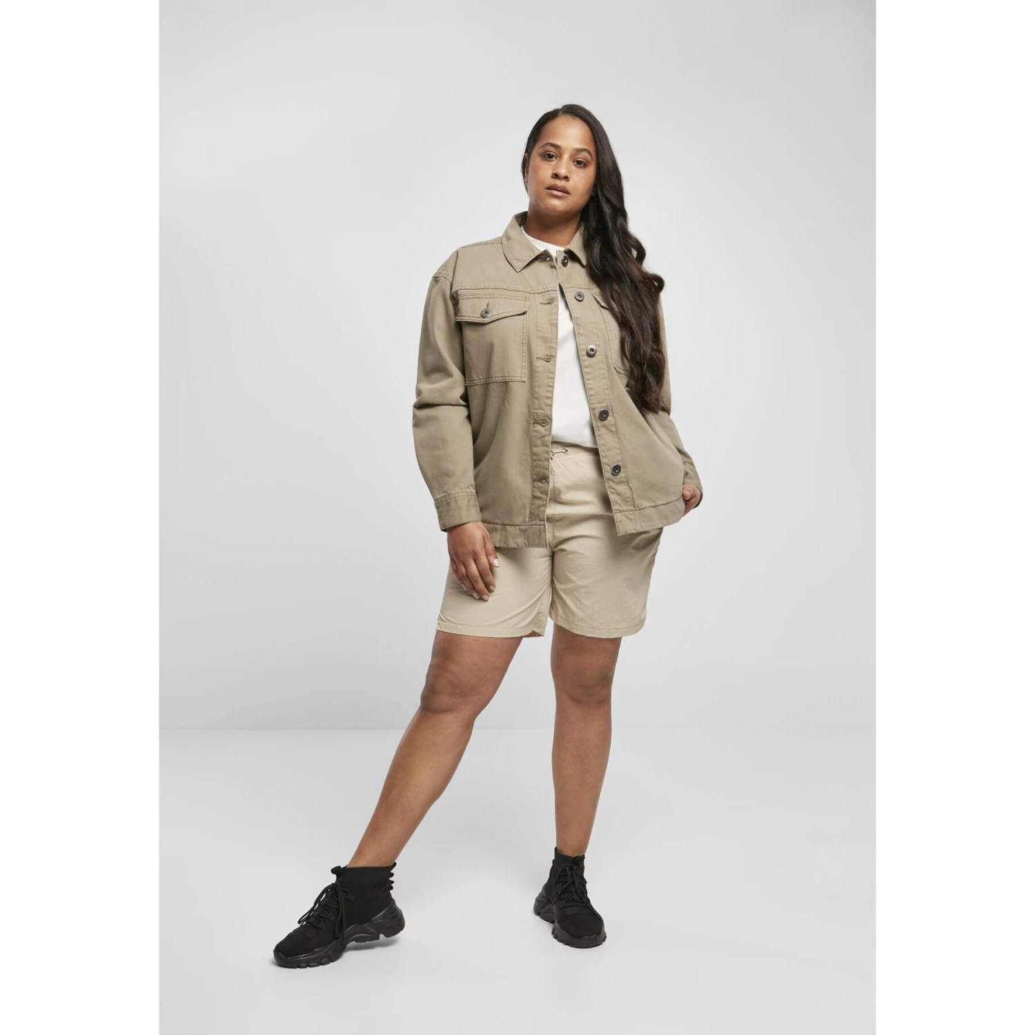 Dames Spijkerjack Urban Classics Oversized (Grandes Tailles) 10 Dames Spijkerjack Urban Classics Oversized (Grandes Tailles) - Afbeelding 10