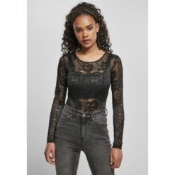Damesbodysuit Met Lange Mouwen In Kant Urban Classics -URBAN CLASSICS WINKEL tb4511 00007 0