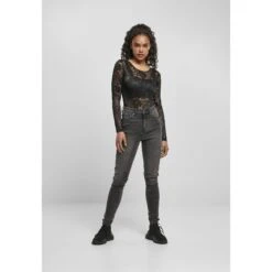 Damesbodysuit Met Lange Mouwen In Kant Urban Classics -URBAN CLASSICS WINKEL tb4511 00007 5