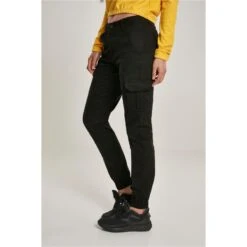 Hoog Getailleerde Cargo Broek Dames Groot Getailleerd Urban Classics -URBAN CLASSICS WINKEL urban classics tb3048 00007 u 2