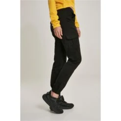 Hoog Getailleerde Cargo Broek Dames Groot Getailleerd Urban Classics -URBAN CLASSICS WINKEL urban classics tb3048 00007 u 4