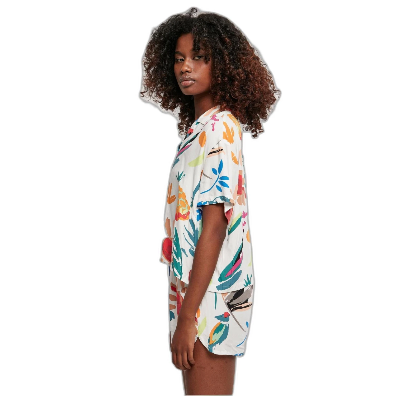 Dameshemd Urban Classics Viscose Resort 7 Dameshemd Urban Classics Viscose Resort - Afbeelding 7