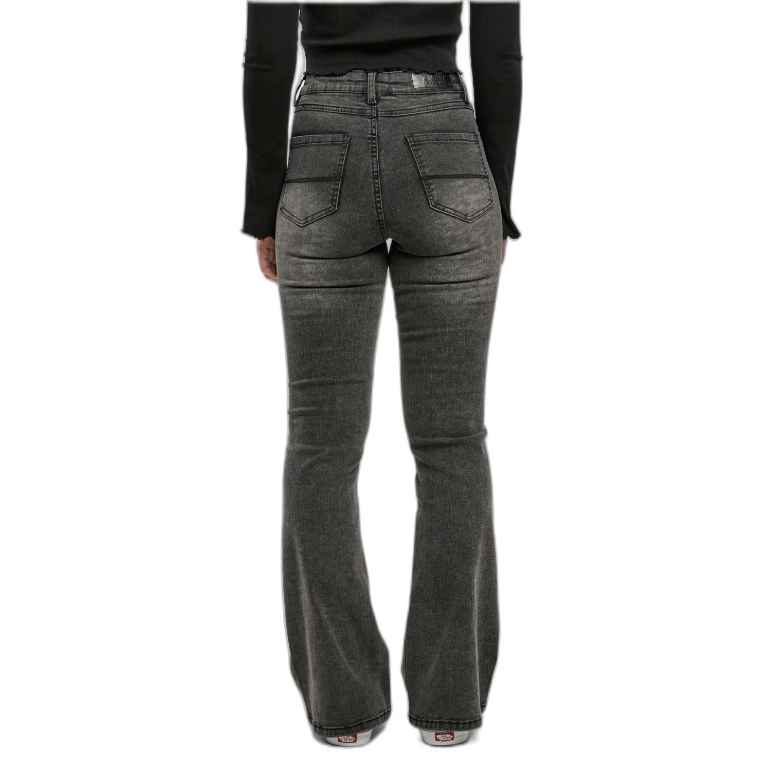 Damesjeans Met Hoge Taille En Uitlopende Denim Urban Classics GT 3 Damesjeans Met Hoge Taille En Uitlopende Denim Urban Classics GT - Afbeelding 3