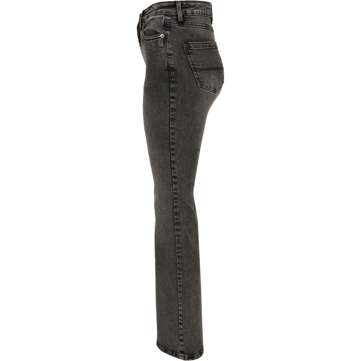 Damesjeans Met Hoge Taille En Uitlopende Denim Urban Classics GT 7 Damesjeans Met Hoge Taille En Uitlopende Denim Urban Classics GT - Afbeelding 7