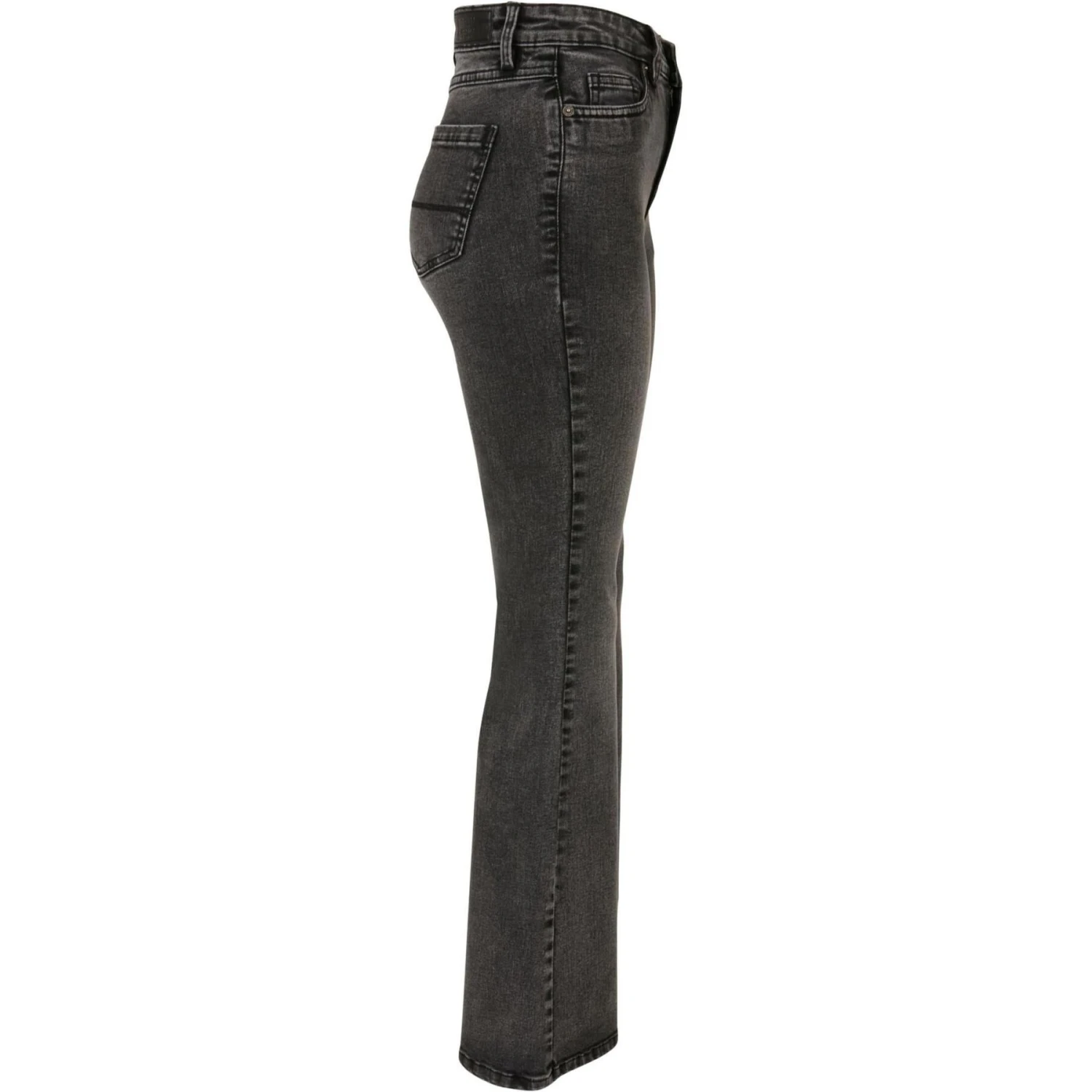 Damesjeans Met Hoge Taille En Uitlopende Denim Urban Classics GT 9 Damesjeans Met Hoge Taille En Uitlopende Denim Urban Classics GT - Afbeelding 9