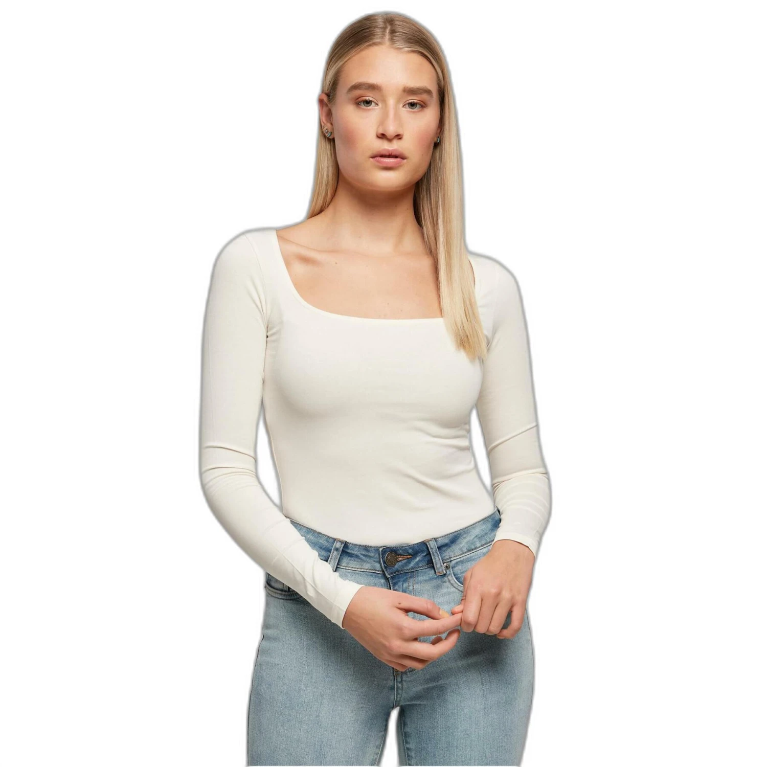 Damesbodysuit Met Lange Mouwen Urban Classics Organic 3 Damesbodysuit Met Lange Mouwen Urban Classics Organic - Afbeelding 3