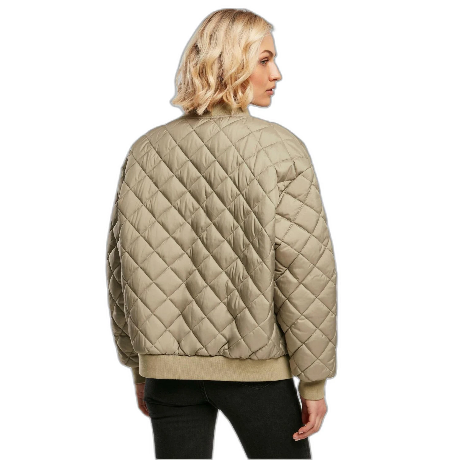 Gewatteerde Damesbomber Urban Classics Oversized Diamond 5 Gewatteerde Damesbomber Urban Classics Oversized Diamond - Afbeelding 5