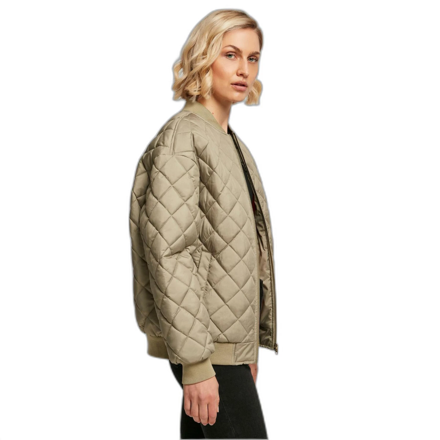 Gewatteerde Damesbomber Urban Classics Oversized Diamond 7 Gewatteerde Damesbomber Urban Classics Oversized Diamond - Afbeelding 7