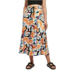 Halflange Rok Van Satijn Aop Vrouw Urban Classics -URBAN CLASSICS WINKEL urban classics tb5006 03839 0 1