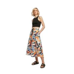 Halflange Rok Van Satijn Aop Vrouw Urban Classics -URBAN CLASSICS WINKEL urban classics tb5006 03839 4 1