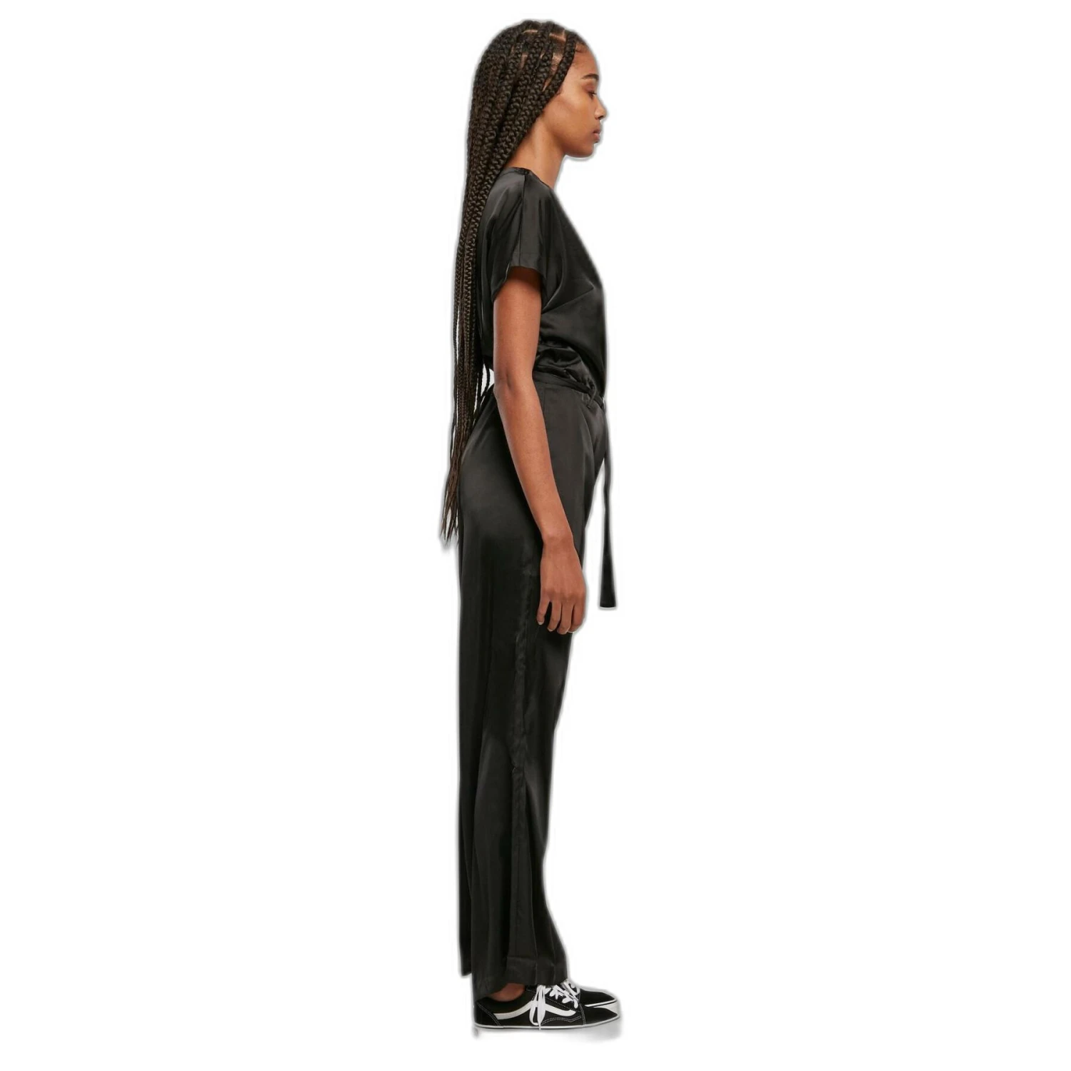 Jumpsuit Met Ceintuur Voor Vrouwen Urban Classics Satin GT 7 Jumpsuit Met Ceintuur Voor Vrouwen Urban Classics Satin GT - Afbeelding 7