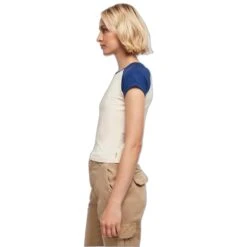 Dames Retro Baseball T-shirt Urban Classics Organic Stretch 16 Dames Retro Baseball T-shirt Urban Classics Organic Stretch -URBAN CLASSICS WINKEL urban classics tb5075 04015 1