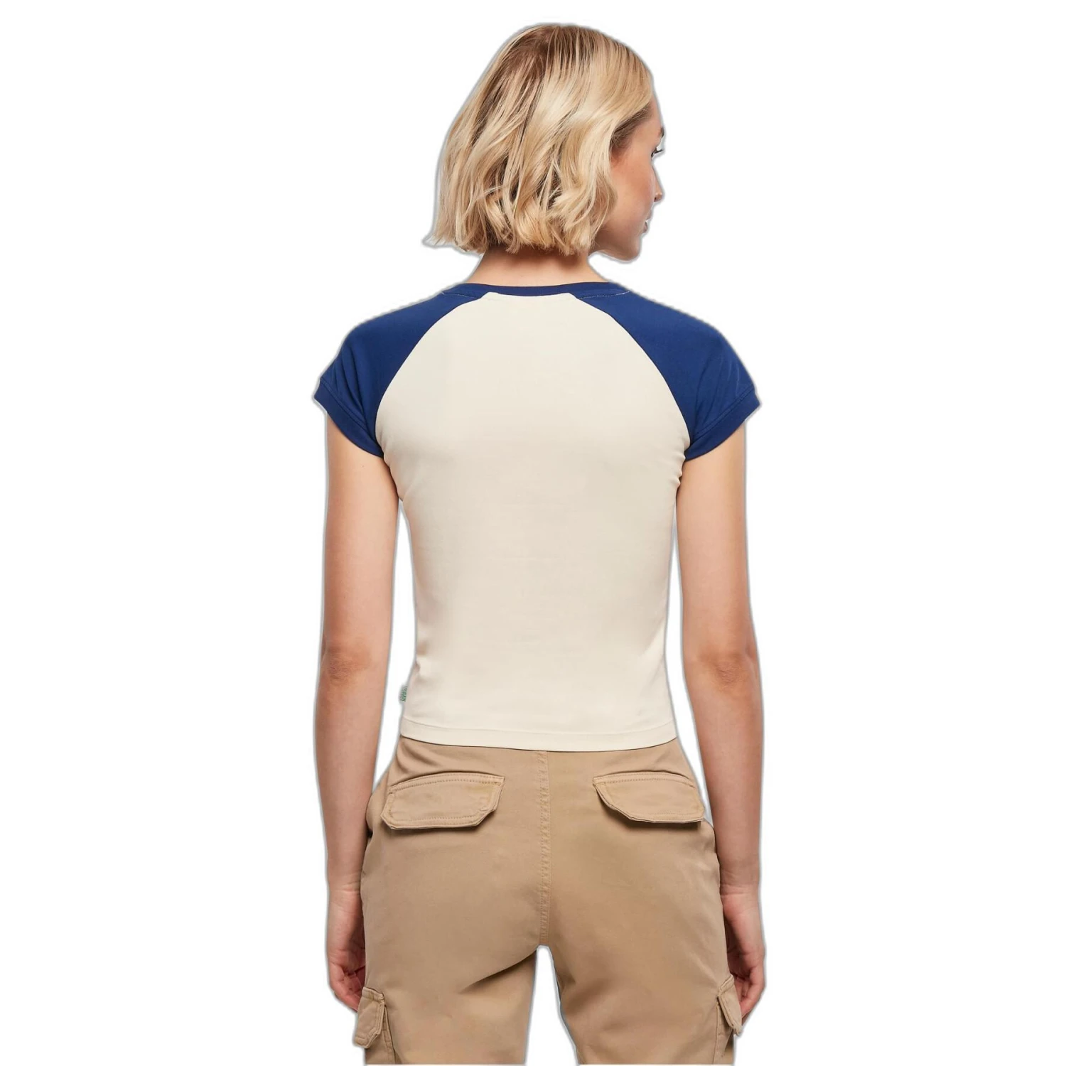 Dames Retro Baseball T-shirt Urban Classics Organic Stretch 5 Dames Retro Baseball T-shirt Urban Classics Organic Stretch - Afbeelding 5