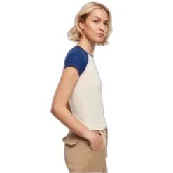 Dames Retro Baseball T-shirt Urban Classics Organic Stretch 15 Dames Retro Baseball T-shirt Urban Classics Organic Stretch -URBAN CLASSICS WINKEL urban classics tb5075 04015 3