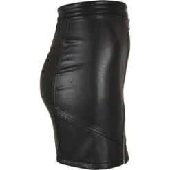 Synthetisch Leren Rok Vrouw Urban Classics Biker -URBAN CLASSICS WINKEL urban classics tb5415 00007 8