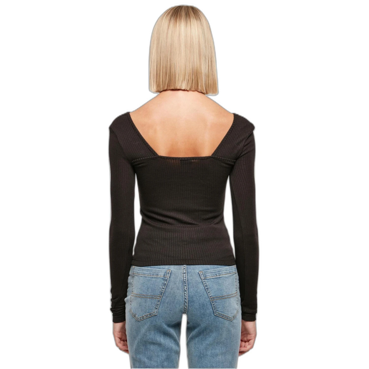 Geribde Damesbody Met Lange Mouwen Urban Classics 5 Geribde Damesbody Met Lange Mouwen Urban Classics - Afbeelding 5