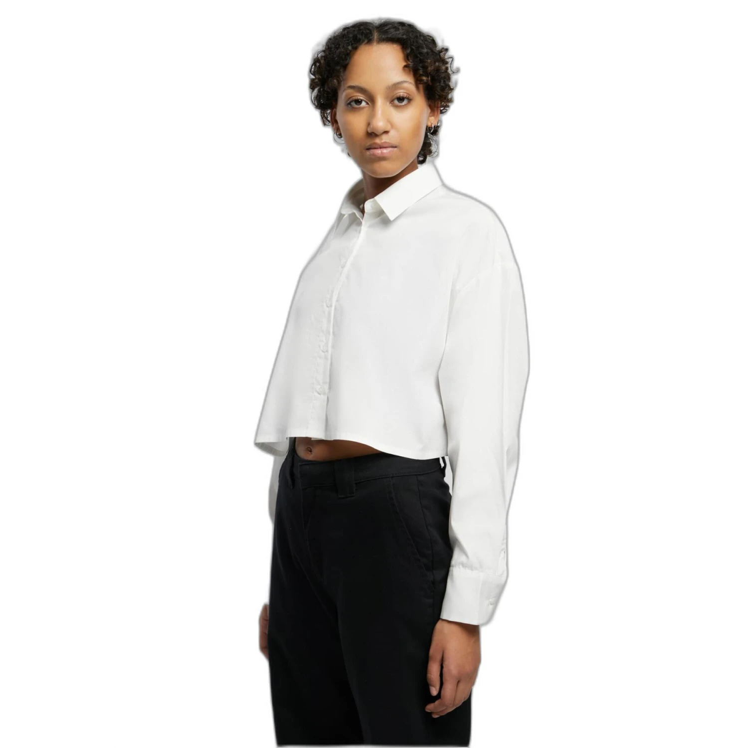 Dames Oversized Crop Top Urban Classics 2 Dames Oversized Crop Top Urban Classics - Afbeelding 2