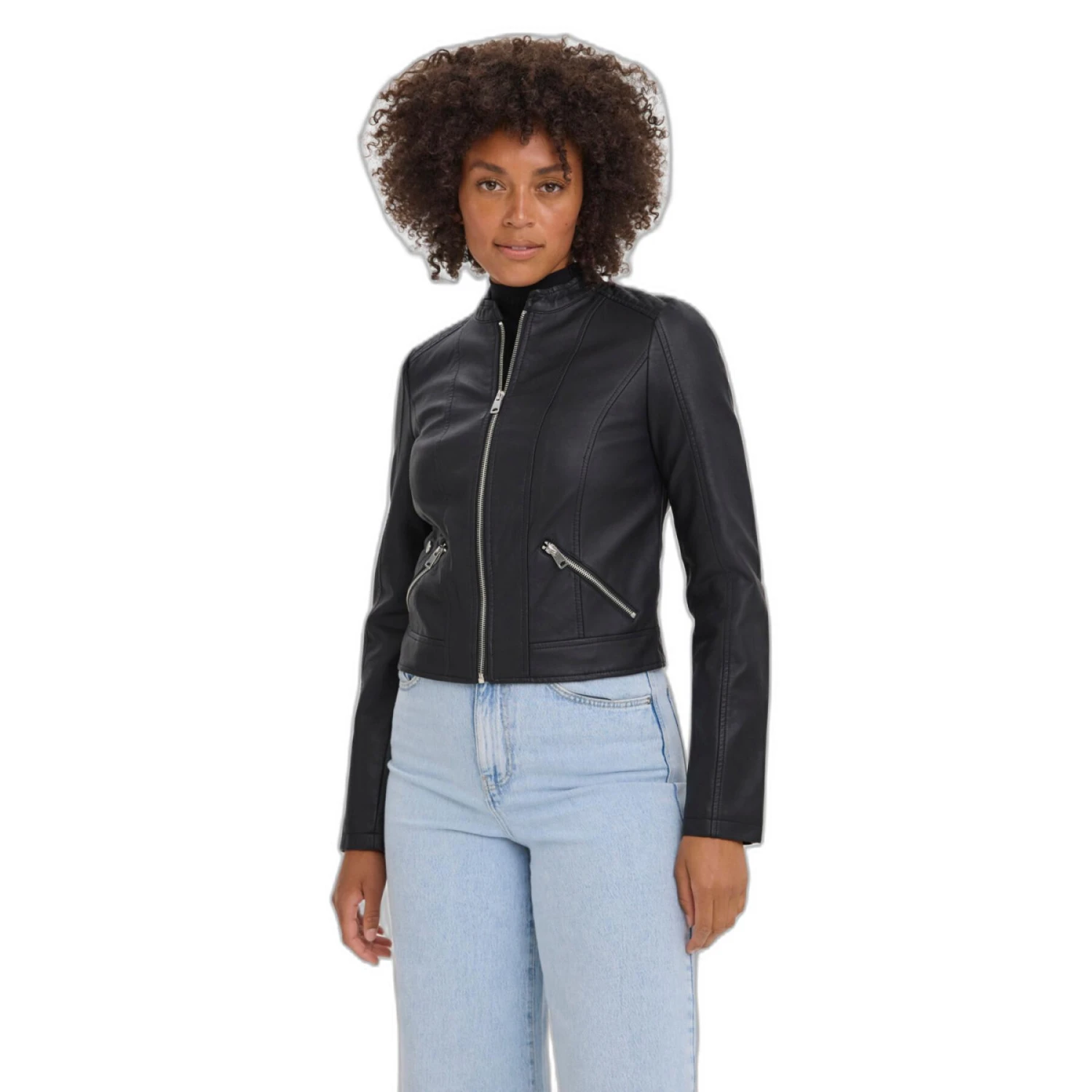 Leren Jas Voor Vrouwen Vero Moda Khloefavo 22 2 Leren Jas Voor Vrouwen Vero Moda Khloefavo 22 - Afbeelding 2