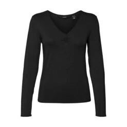 Dames-T-shirt Met Lange Mouwen En V-hals Vero Moda Alberte