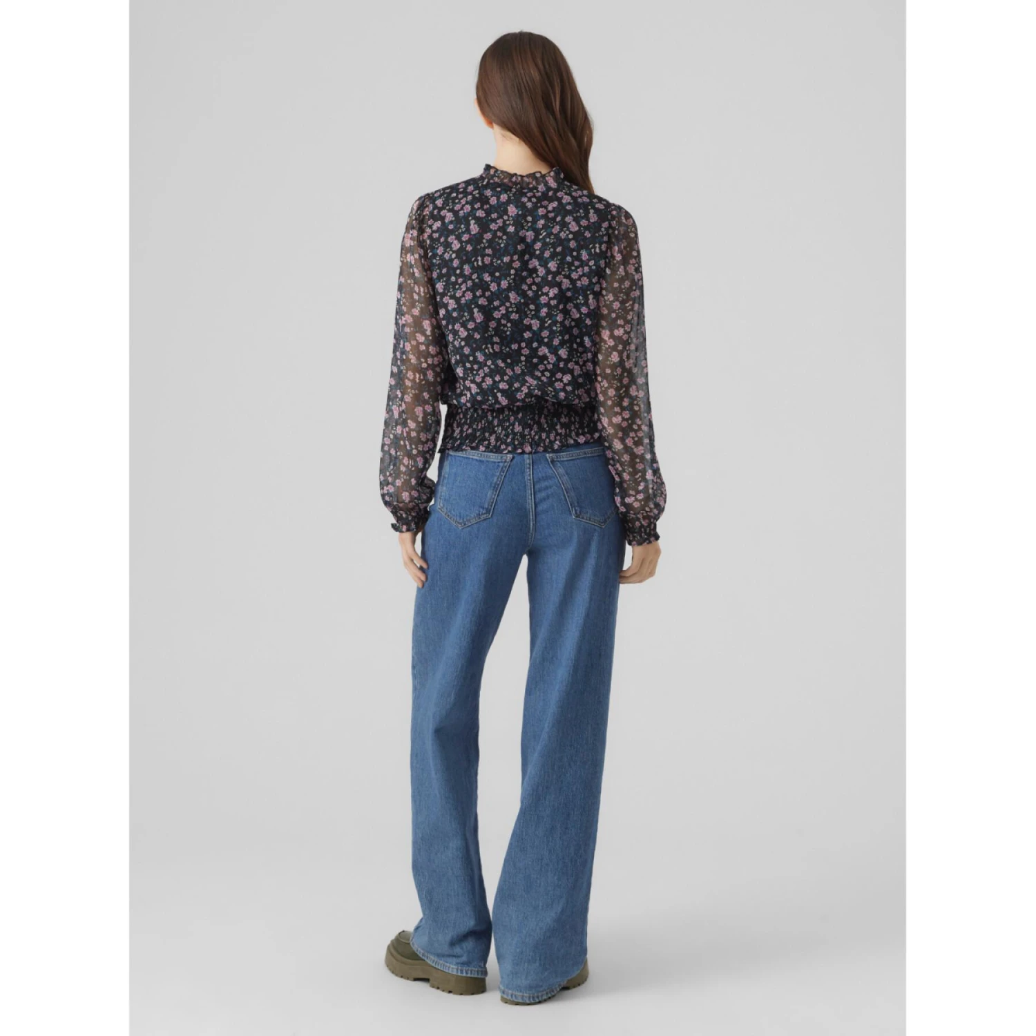 Damesblouse Met Lange Mouwen Vero Moda Milla 2 Damesblouse Met Lange Mouwen Vero Moda Milla - Afbeelding 2