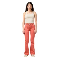 Damestanktop Wrangler Logo Stone -URBAN CLASSICS WINKEL wrangler 112350281 beige 4