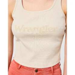 Damestanktop Wrangler Logo Stone -URBAN CLASSICS WINKEL wrangler 112350281 beige 6