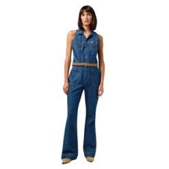 Jeans Jumpsuit Voor Dames Wrangler Racer Cat Suit Indigo Wranch -URBAN CLASSICS WINKEL wrangler 112351045 bleu 3