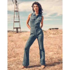 Jeans Jumpsuit Voor Dames Wrangler Racer Cat Suit Indigo Wranch -URBAN CLASSICS WINKEL wrangler 112351045 bleu 5