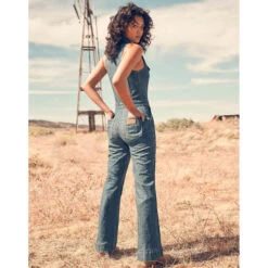 Jeans Jumpsuit Voor Dames Wrangler Racer Cat Suit Indigo Wranch -URBAN CLASSICS WINKEL wrangler 112351045 bleu 6